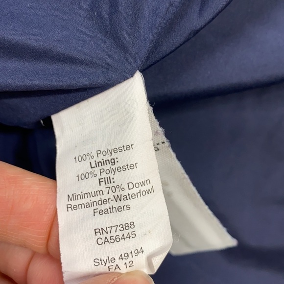 J.Crew Down Feather Navy Blue Puffer Vest Small - Picture 8 of 8